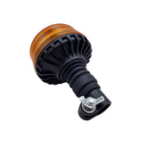 LED Rundumleuchte Flach Orange 8 x 3W LEDs mit Flexihalterung Seitenansicht